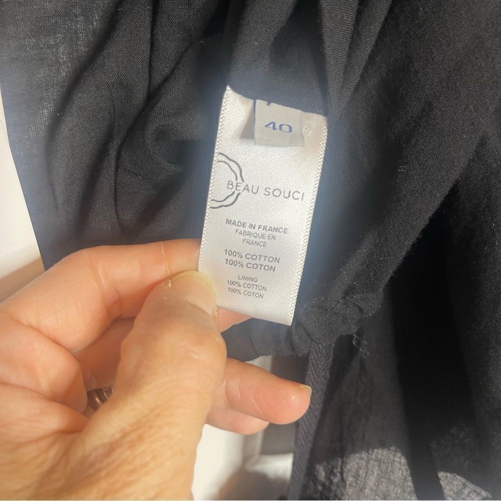BEAU SOUCI Black Cut out cotton Isola dress New Size 40 - Picture 10 of 13